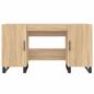 Preview: Schreibtisch Sonoma-Eiche 140x50x75 cm Holzwerkstoff
