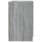 Preview: Nachttisch Grau Sonoma 40x40x63 cm Holzwerkstoff