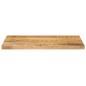 Preview: Tischplatte 60x30x2,5 cm Rechteckig Raues Massivholz Mango