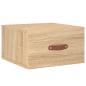 Preview: Wand-Nachttisch Sonoma-Eiche 35x35x20 cm