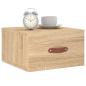 Preview: Wand-Nachttisch Sonoma-Eiche 35x35x20 cm