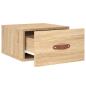 Preview: Wand-Nachttisch Sonoma-Eiche 35x35x20 cm