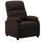 Preview: Relaxsessel Dunkelbraun Stoff