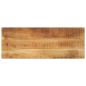 Preview: ARDEBO.de - Tischplatte 80x30x2,5 cm Rechteckig Raues Massivholz Mango