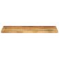 Preview: Tischplatte 80x30x2,5 cm Rechteckig Raues Massivholz Mango