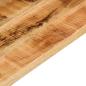 Preview: Tischplatte 100x30x2,5 cm Rechteckig Raues Massivholz Mango