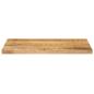 Preview: Tischplatte 60x20x2,5 cm Rechteckig Raues Massivholz Mango