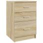 Preview: Nachttisch Sonoma-Eiche 40x40x63 cm Holzwerkstoff