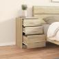 Preview: Nachttisch Sonoma-Eiche 40x40x63 cm Holzwerkstoff