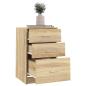 Preview: Nachttisch Sonoma-Eiche 40x40x63 cm Holzwerkstoff