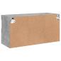 Preview: TV-Wandschrank mit LED-Leuchten Betongrau 80x30x40 cm