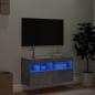 Preview: TV-Wandschrank mit LED-Leuchten Betongrau 80x30x40 cm