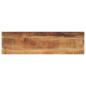 Preview: ARDEBO.de - Tischplatte 110x20x2,5 cm Rechteckig Raues Massivholz Mango