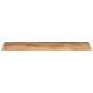 Preview: Tischplatte 110x20x2,5 cm Rechteckig Raues Massivholz Mango