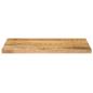 Preview: Tischplatte 50x30x2,5 cm Rechteckig Raues Massivholz Mango