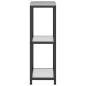 Preview: Küchenlageregal Silber 60 x 50 x 92 cm Galvanisierter Stahl