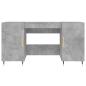 Preview: Schreibtisch Betongrau 140x50x75 cm Holzwerkstoff