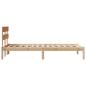 Preview: Bettgestell mit Kopfteil 80x200 cm Massivholz Kiefer