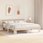 Preview: Bettgestell mit Kopfteil 200x200 cm Massivholz Kiefer