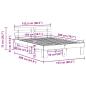 Preview: Bettgestell mit Kopfteil 150x200 cm Massivholz Kiefer