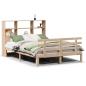 Preview: Massivholzbett mit Regal ohne Matratze 120x190 cm Kiefer