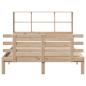 Preview: Massivholzbett mit Regal ohne Matratze 120x190 cm Kiefer