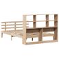 Preview: Massivholzbett mit Regal ohne Matratze 120x190 cm Kiefer