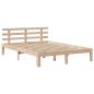 Preview: Massivholzbett mit Regal ohne Matratze 120x190 cm Kiefer