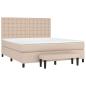 Preview: Boxspringbett Matratze Cappuccino-Braun 160x200 cm Kunstleder