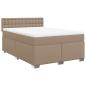 Preview: Boxspringbett Matratze Cappuccino-Braun 160x200 cm Kunstleder