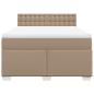 Preview: Boxspringbett Matratze Cappuccino-Braun 160x200 cm Kunstleder