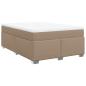 Preview: Boxspringbett Matratze Cappuccino-Braun 160x200 cm Kunstleder