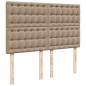 Preview: Boxspringbett Matratze Cappuccino-Braun 160x200 cm Kunstleder