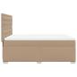 Preview: Boxspringbett Matratze Cappuccino-Braun 160x200 cm Kunstleder