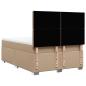 Preview: Boxspringbett Matratze Cappuccino-Braun 160x200 cm Kunstleder