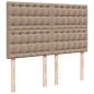 Preview: Boxspringbett Matratze Cappuccino-Braun 160x200 cm Kunstleder