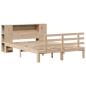 Preview: Massivholzbett mit Regal ohne Matratze 135x190 cm Kiefer
