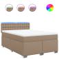 Preview: Boxspringbett Matratze Cappuccino-Braun 160x200 cm Kunstleder