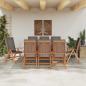 Preview: Garten-Liegestühle mit Kissen 8 Stk. Massivholz Teak