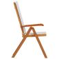 Preview: Garten-Liegestühle mit Kissen 4 Stk. Massivholz Teak
