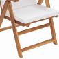 Preview: Garten-Liegestühle mit Kissen 4 Stk. Massivholz Teak