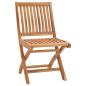 Preview: Klappbare Gartenstühle mit Kissen 6 Stk. Massivholz Teak