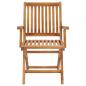 Preview: Klappbare Gartenstühle mit Kissen 6 Stk. Massivholz Teak