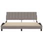 Preview: Bettgestell ohne Matratze "Hanko" Taupe 180x200 cm Stoff