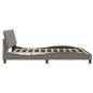 Preview: Bettgestell ohne Matratze "Hanko" Taupe 180x200 cm Stoff