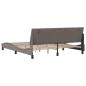 Preview: Bettgestell ohne Matratze "Hanko" Taupe 180x200 cm Stoff