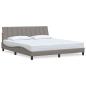 Preview: Bettgestell ohne Matratze "Hanko" Taupe 180x200 cm Stoff