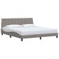 Preview: Bettgestell ohne Matratze "Hanko" Taupe 180x200 cm Stoff
