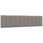 Preview: Bettgestell ohne Matratze "Hanko" Taupe 200x200 cm Stoff