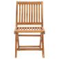 Preview: Gartenstühle 2 Stk. mit Blauen Kissen Teak Massivholz